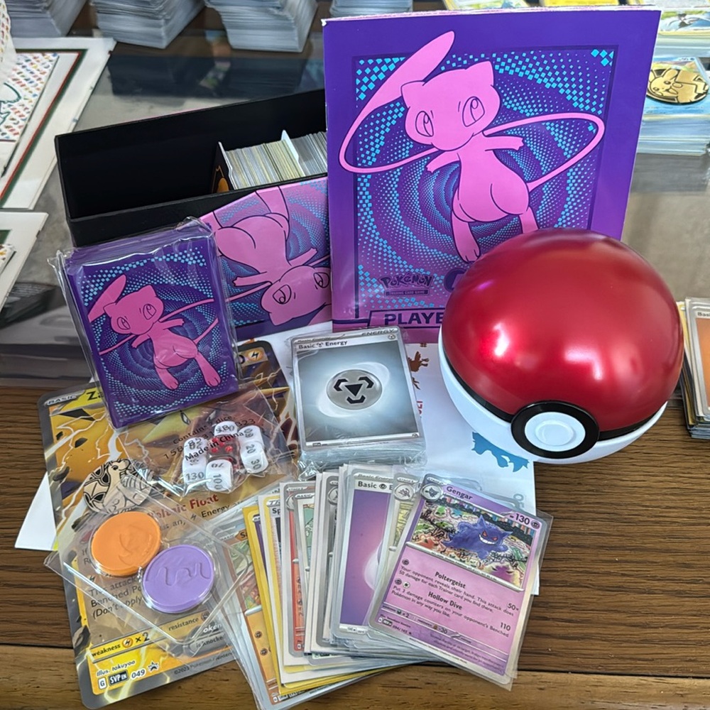Pokémon TCG Lot #5 - Includes 200+ Pokemon Cards, 65 Sleeves, Tin, Box, Poster +